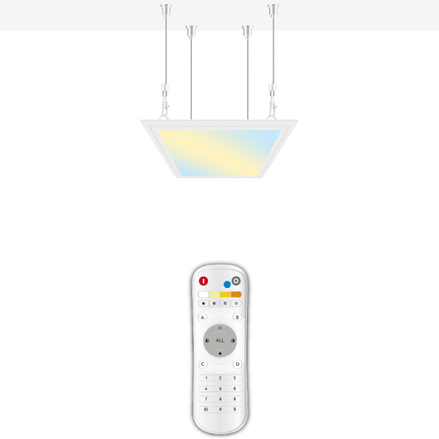 2.4G 295*295mm 3030 CCT Tunable 2700-6500K LED Panel Light