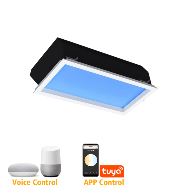 300*600mm Sunrise and Sunset Simulation Virtual Roof LED Skylight