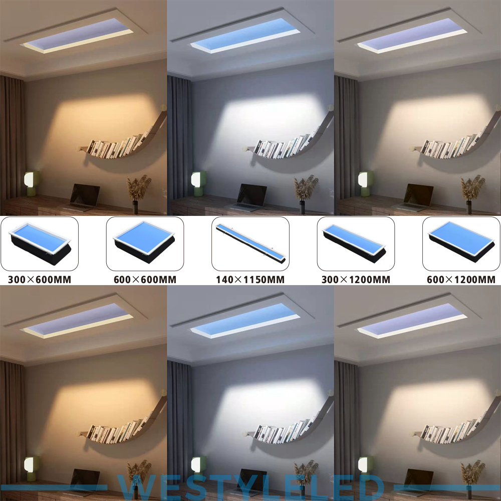 300*600mm Sunrise and Sunset Simulation Virtual Roof LED Skylight