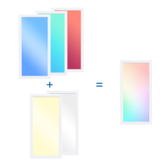 DC24V 60120 (595*1195MM) RGB+CCT LED Panel Light