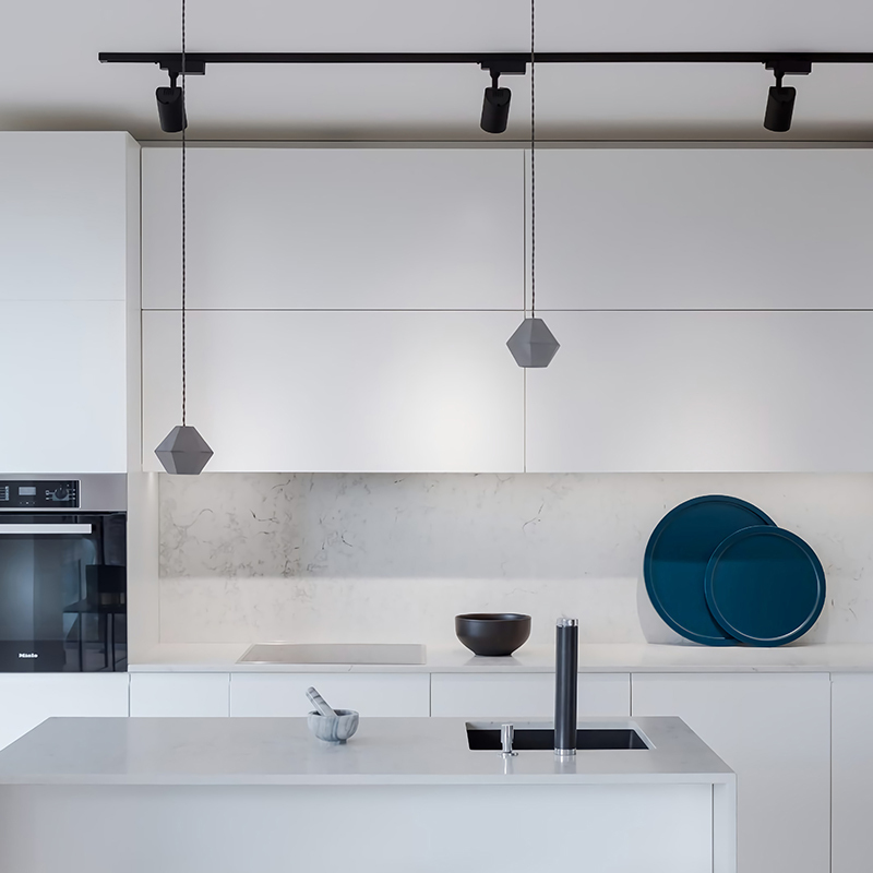 Modern White Kitchen Cabinets