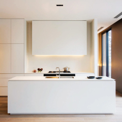Modern Design Modular White Kitchen Cabinet With Island