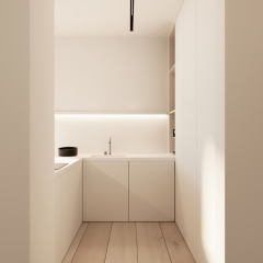 Modern Design Modular White Kitchen Cabinet With Island