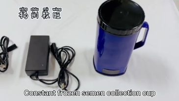 Constant temperature frozen semen thawing cup