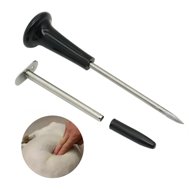 Cattle and sheep deflator needle