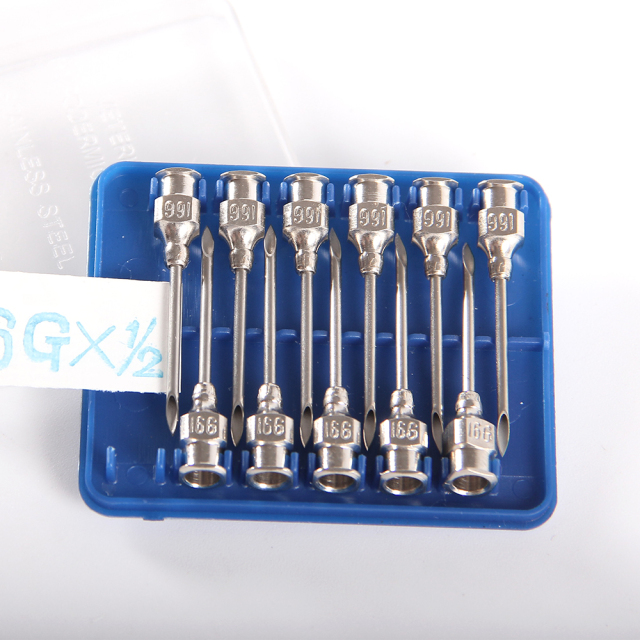 Stainless steel needle for animal use