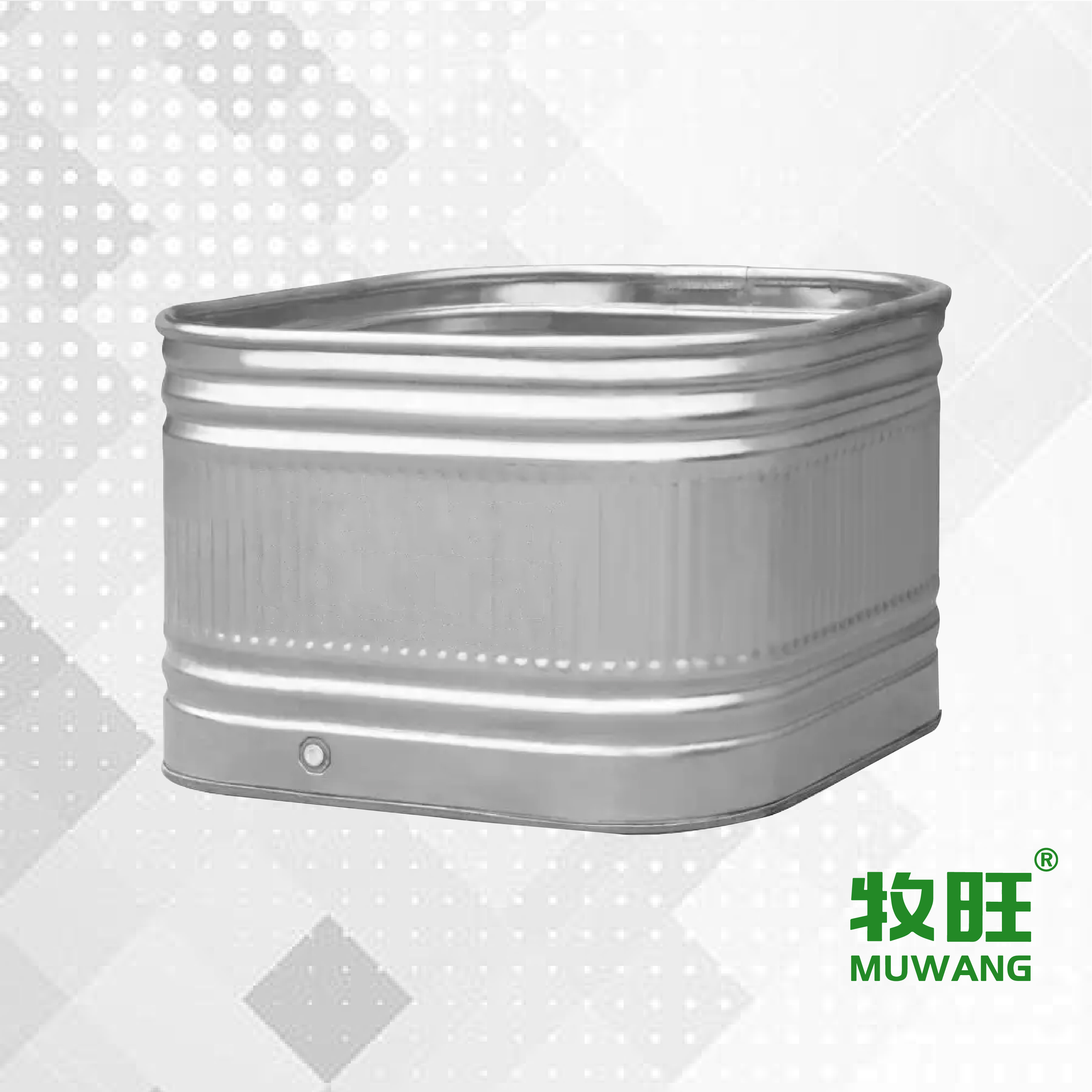 Galvanized water storage tank