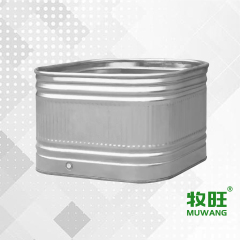 Galvanized water storage tank