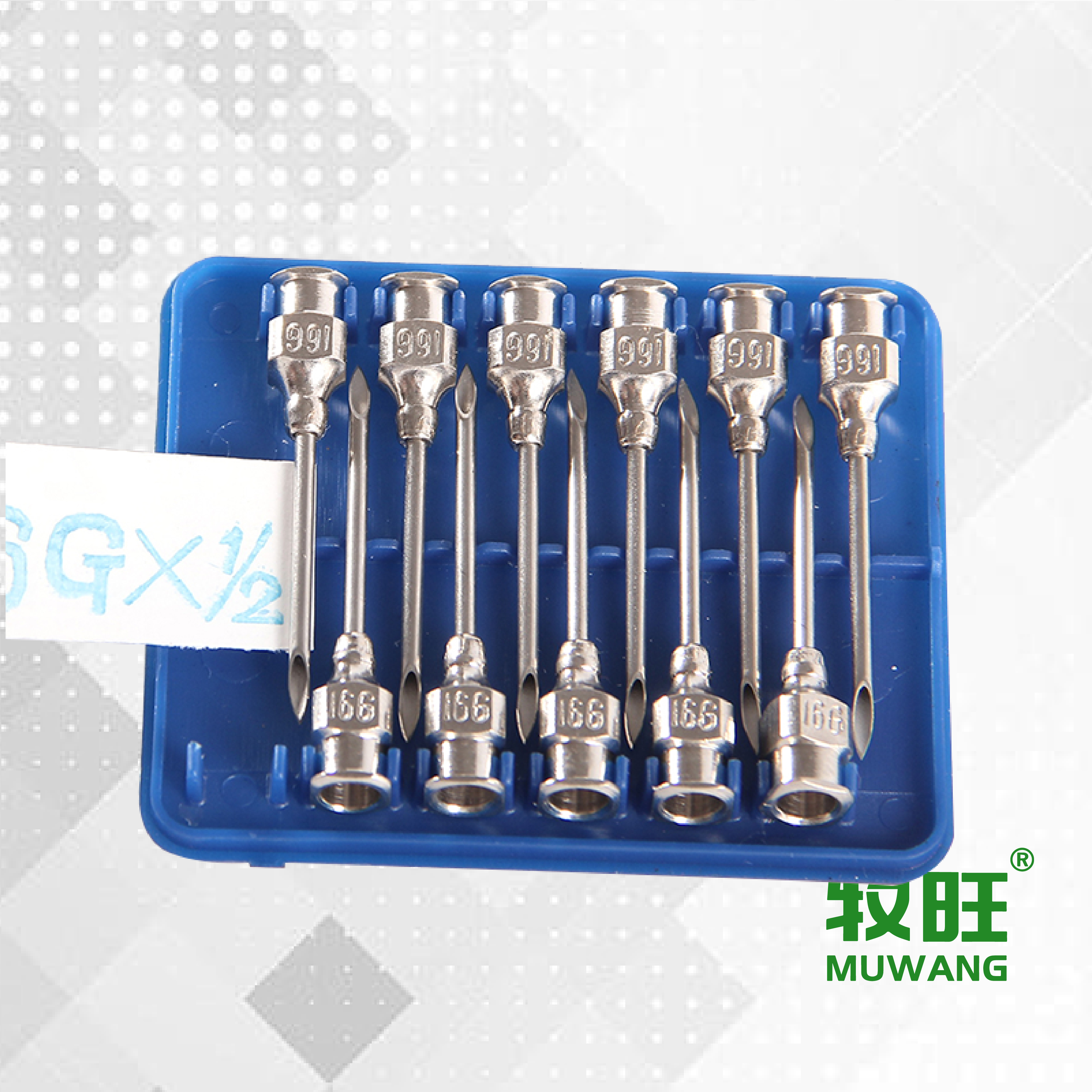 Stainless steel needle for animal use