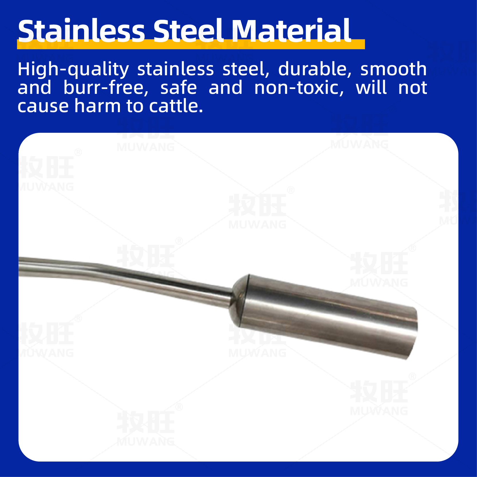 Stainless steel magnetic cage feeder safely delivers rumen iron suction ...
