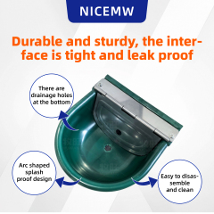 Plastic drinking bowl (movable baffle)