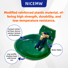 3L plastic drinking bowl