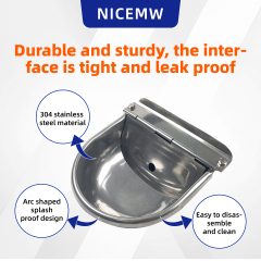 Stainless steel drinking bowl 4L