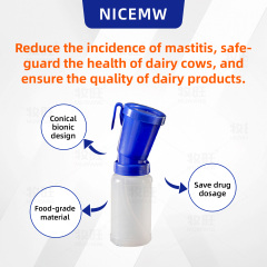 Non-return teat dip cup