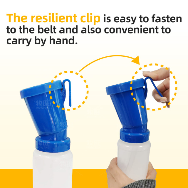 Non-return teat dip cup with brush