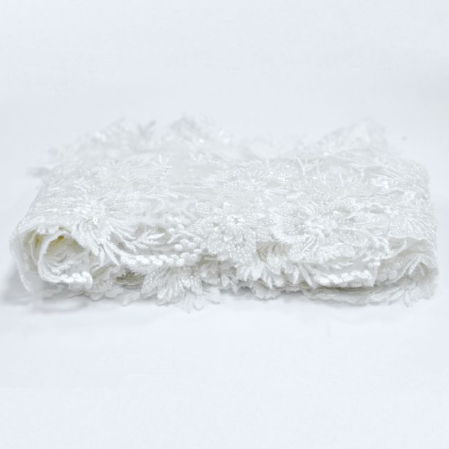 Beaded Embroidered Lace Trimming 3ST1028
