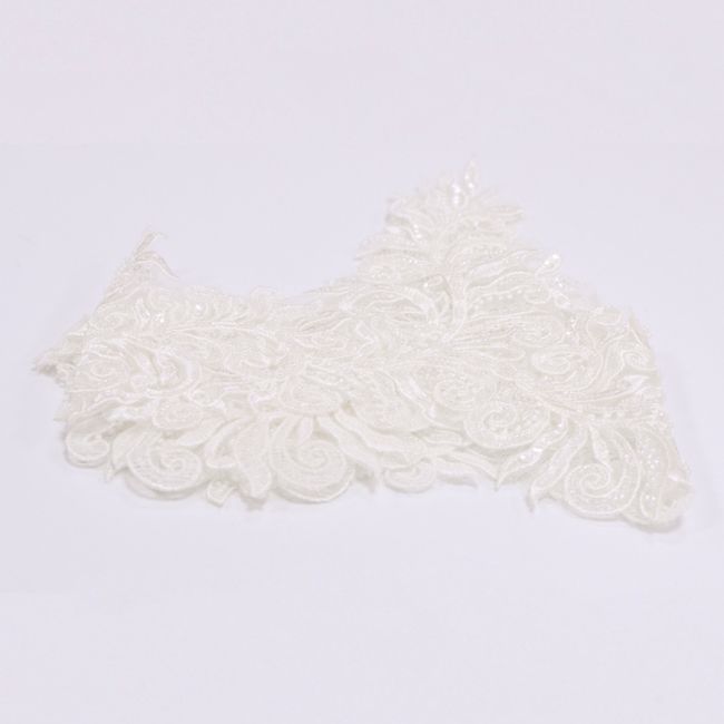 Beaded Embroidered Lace Trimming 3ST1026