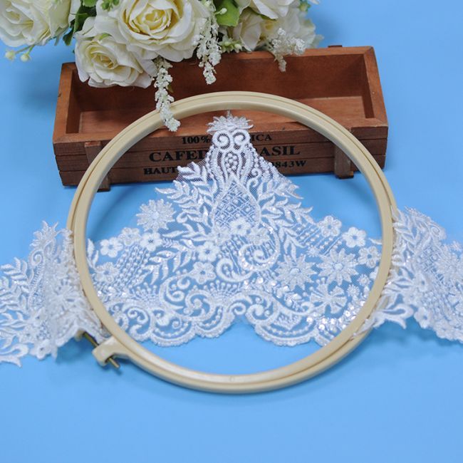 Beaded Embroidered Lace Trimming 3ST1016