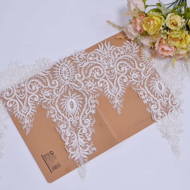 Beaded Embroidered Lace Trimming 3ST1020