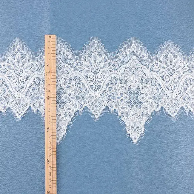 Corded Eyelash Chantilly Lace Trimming AS1004