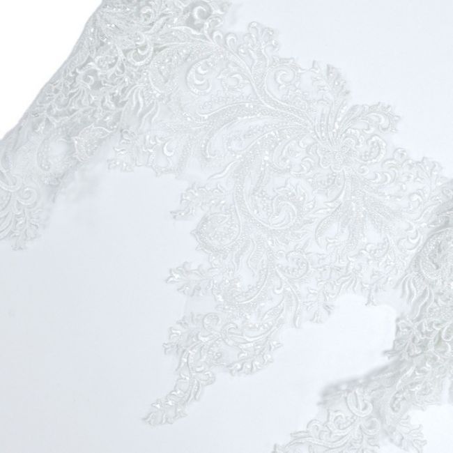 Beaded Embroidered Lace Trimming 3ST1011