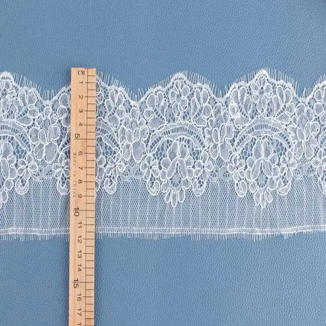 Corded Eyelash Chantilly Lace Trimming AS1004