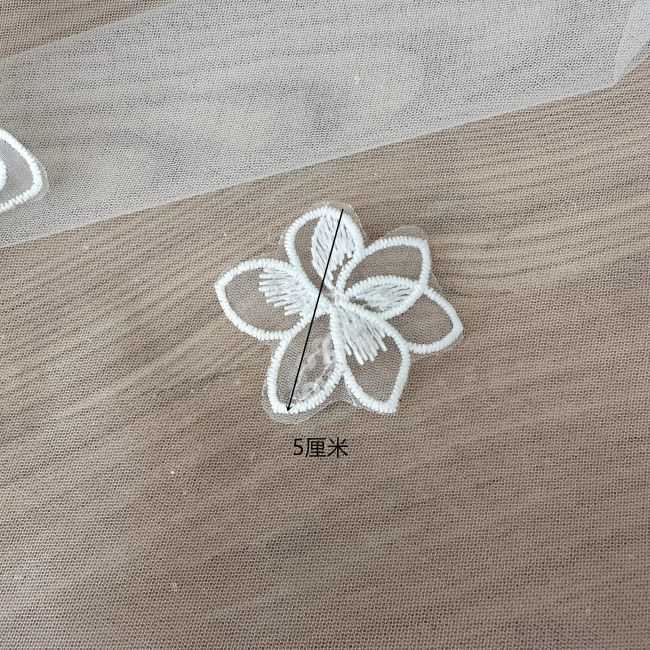 Sequined Beaded Embroidered 3D Flowers Lace Applique TLF075