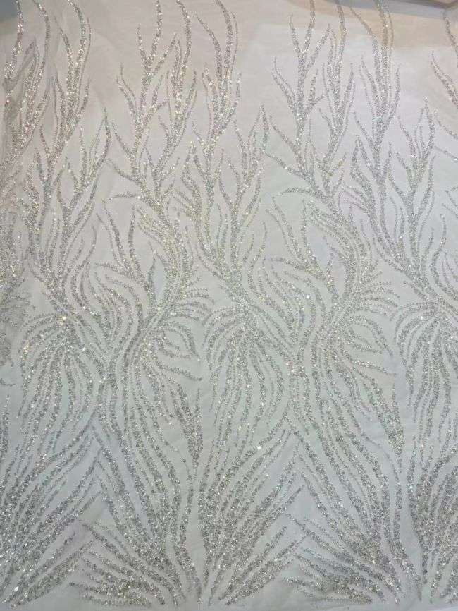 Multi-Coloured 3D Lace Fabric Flowers Leaves Embroidered Lace Fabric TLF150