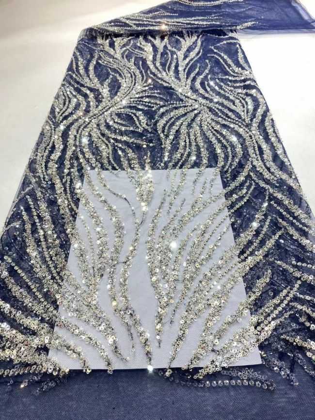 Multi-Coloured 3D Lace Fabric Flowers Leaves Embroidered Lace Fabric TLF150