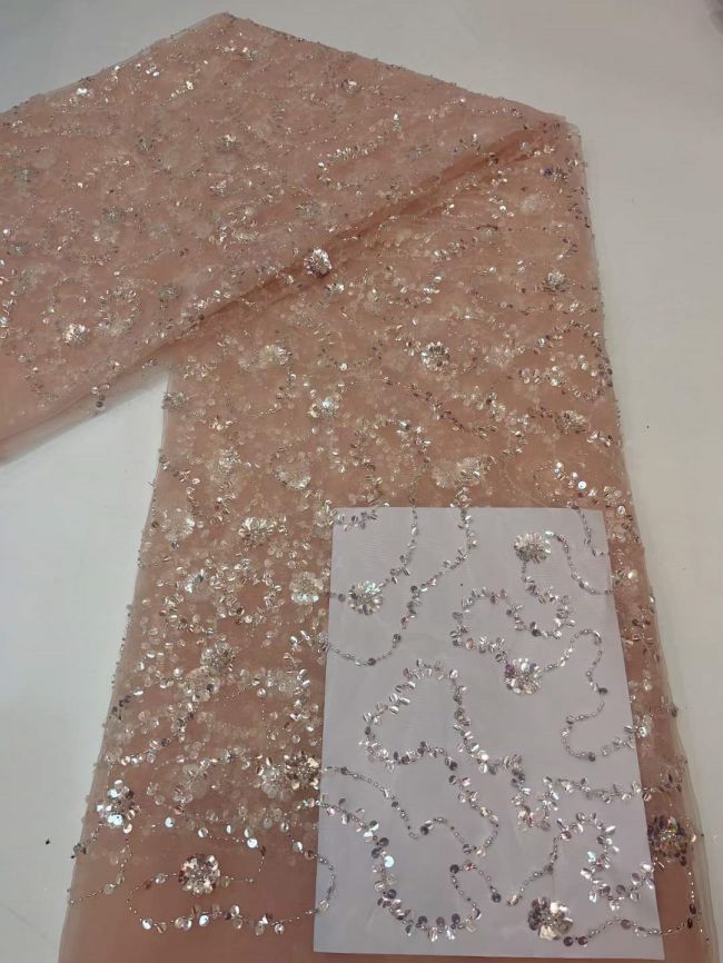 Multi-Coloured 3D Lace Fabric Flowers Leaves Embroidered Lace Fabric TLF133