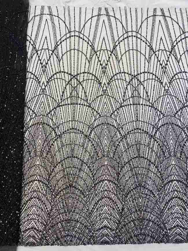 Multi-Coloured 3D Lace Fabric Flowers Leaves Embroidered Lace Fabric TLF137