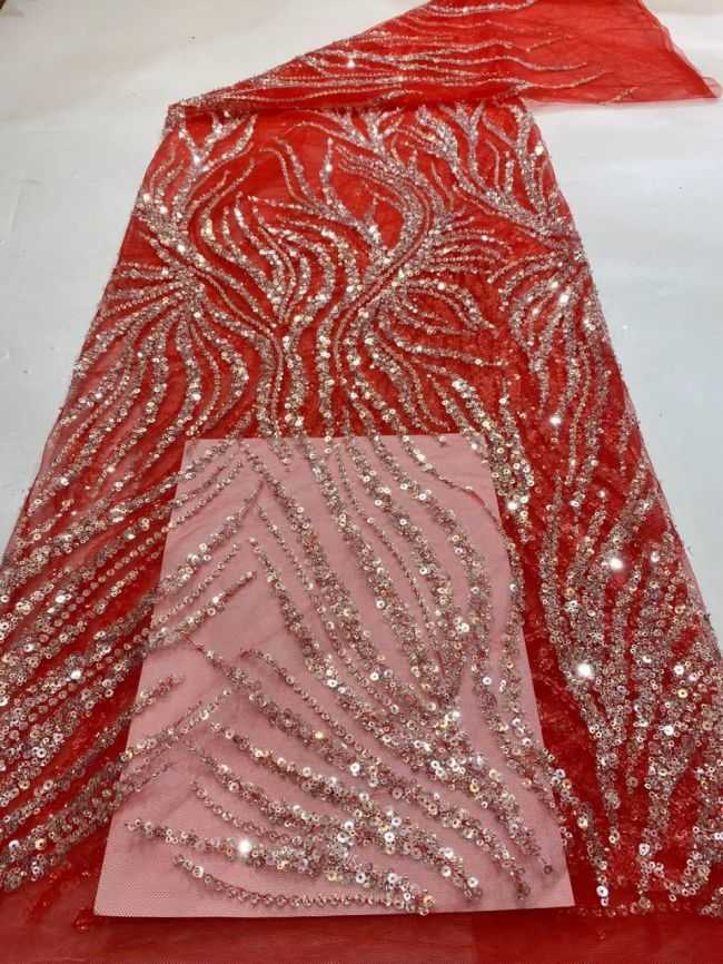 Multi-Coloured 3D Lace Fabric Flowers Leaves Embroidered Lace Fabric TLF150