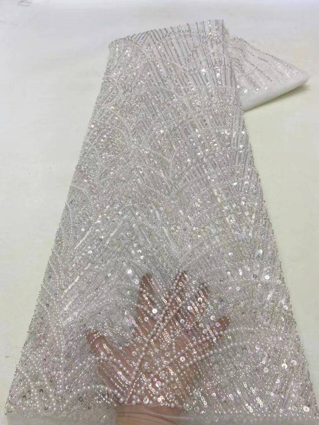 Multi-Coloured 3D Lace Fabric Flowers Leaves Embroidered Lace Fabric TLF137