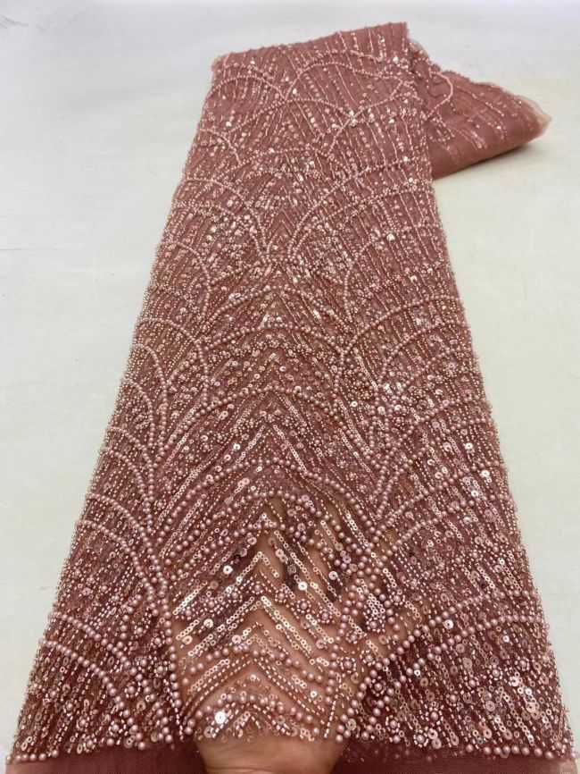 Multi-Coloured 3D Lace Fabric Flowers Leaves Embroidered Lace Fabric TLF137