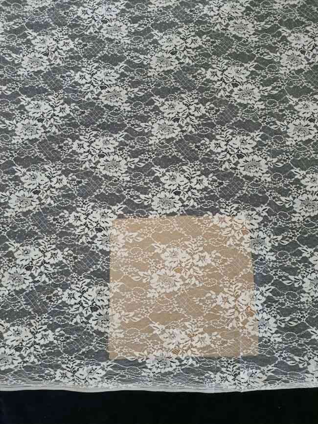 Sequined Chantilly Bridal Lace Fabric TLF287