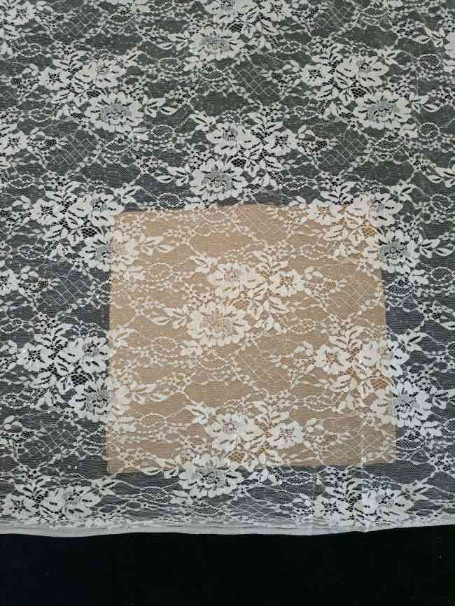 Sequined Chantilly Bridal Lace Fabric TLF287