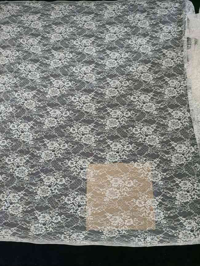 Sequined Chantilly Bridal Lace Fabric TLF287