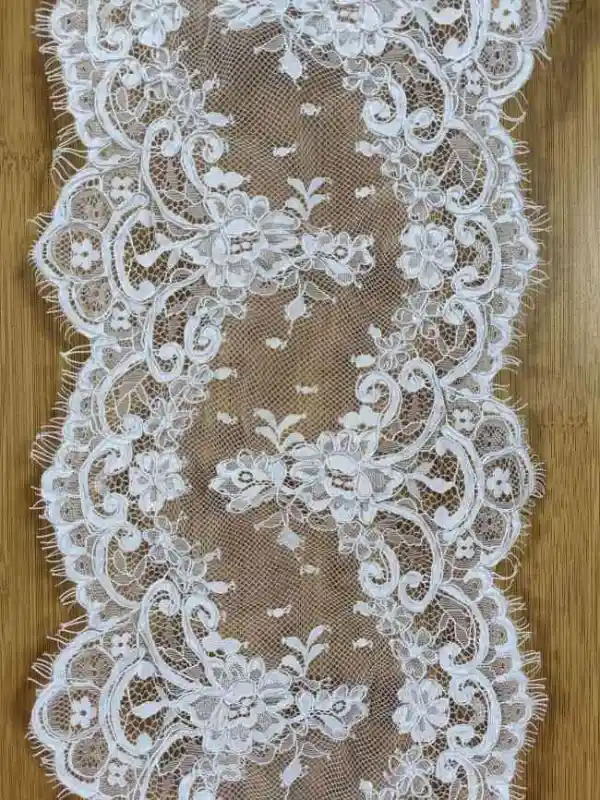 3 Yards Corded Eyelash Chantilly Lace Trim RB001