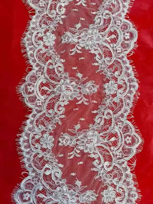 3 Yards Corded Eyelash Chantilly Lace Trim RB001