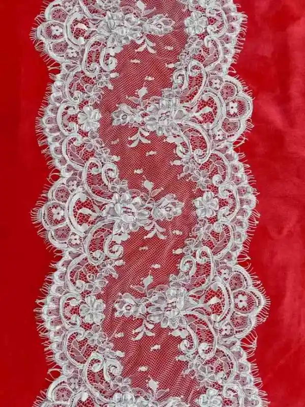 3 Yards Corded Eyelash Chantilly Lace Trim RB001