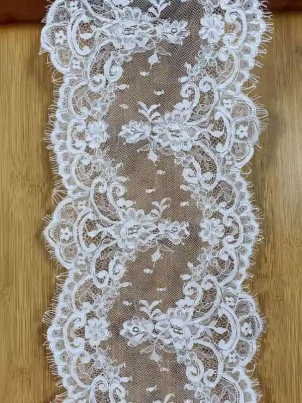 3 Yards Corded Eyelash Chantilly Lace Trim RB001