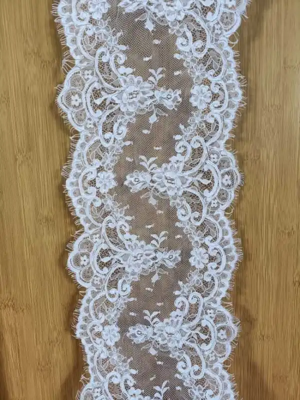3 Yards Corded Eyelash Chantilly Lace Trim RB001