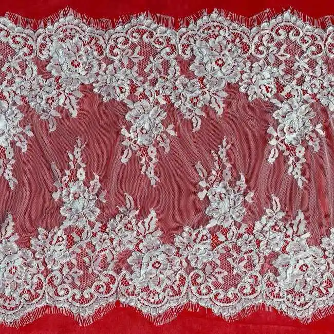 3 Meters Corded Eyelash Chantilly Lace Trim RB002