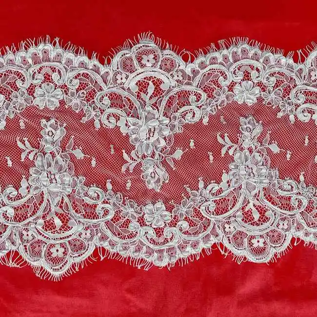3 Meters Corded Eyelash Chantilly Lace Trim RB001
