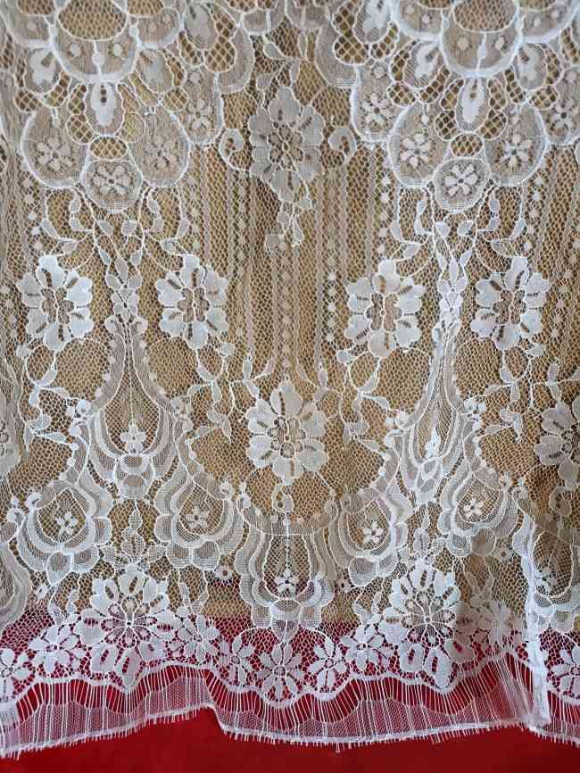 3 Meters Eyelash Chantilly Lace Fabric ZD003
