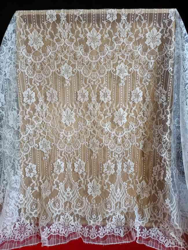 3 Meters Eyelash Chantilly Lace Fabric ZD003