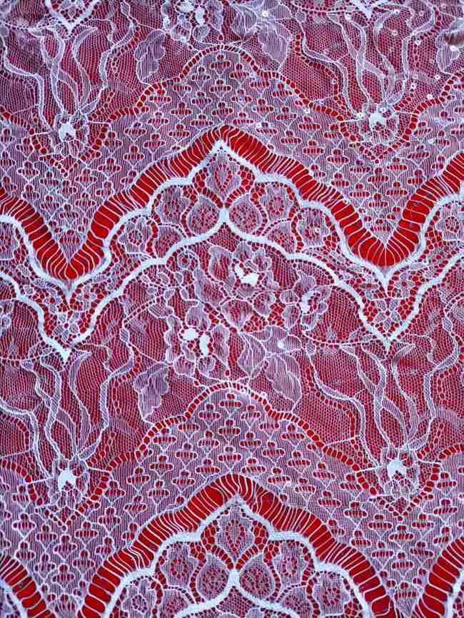 3 Meters Eyelash Chantilly Lace Fabric ZD004