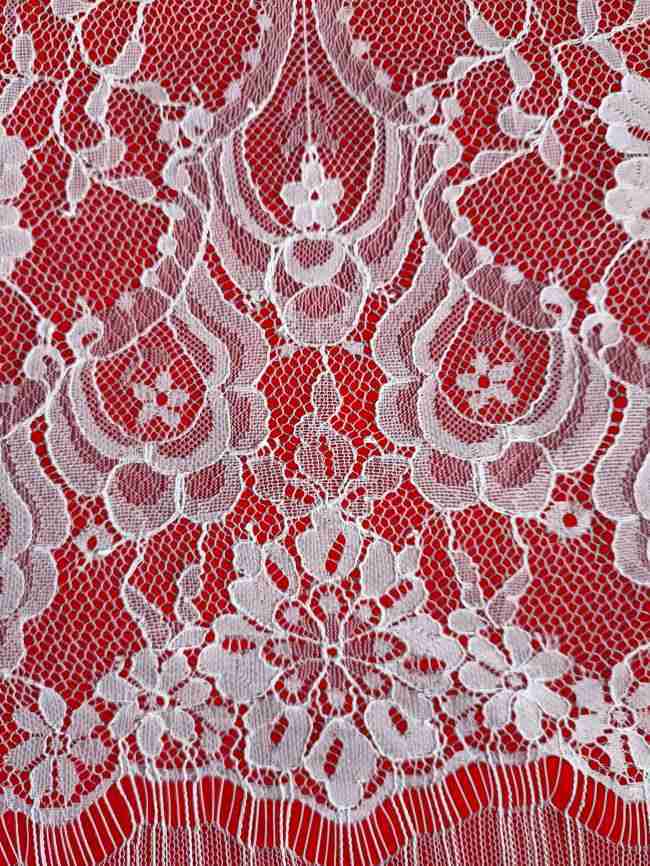 3 Meters Eyelash Chantilly Lace Fabric ZD003