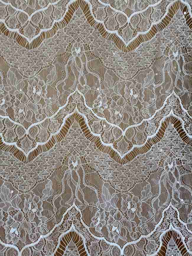 3 Meters Eyelash Chantilly Lace Fabric ZD004