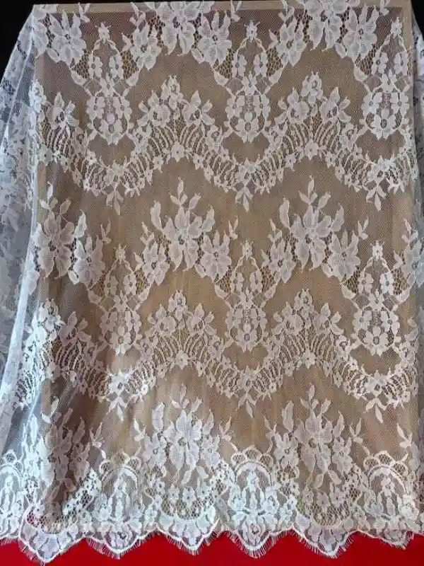 3 Meters Eyelash Chantilly Lace Fabric ZD006
